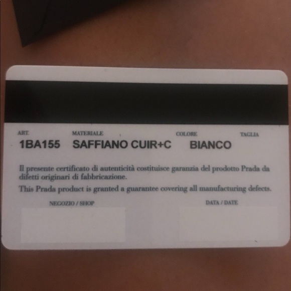 WHITE LARGE MONOCHROME PRADA TOTE - Picture 7 of 8